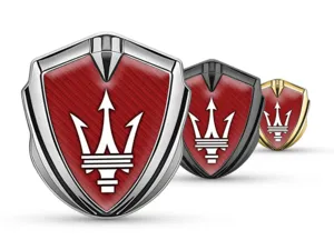 Maserati Emblema Metallico Badge Stile Lussuoso Lega Metallica